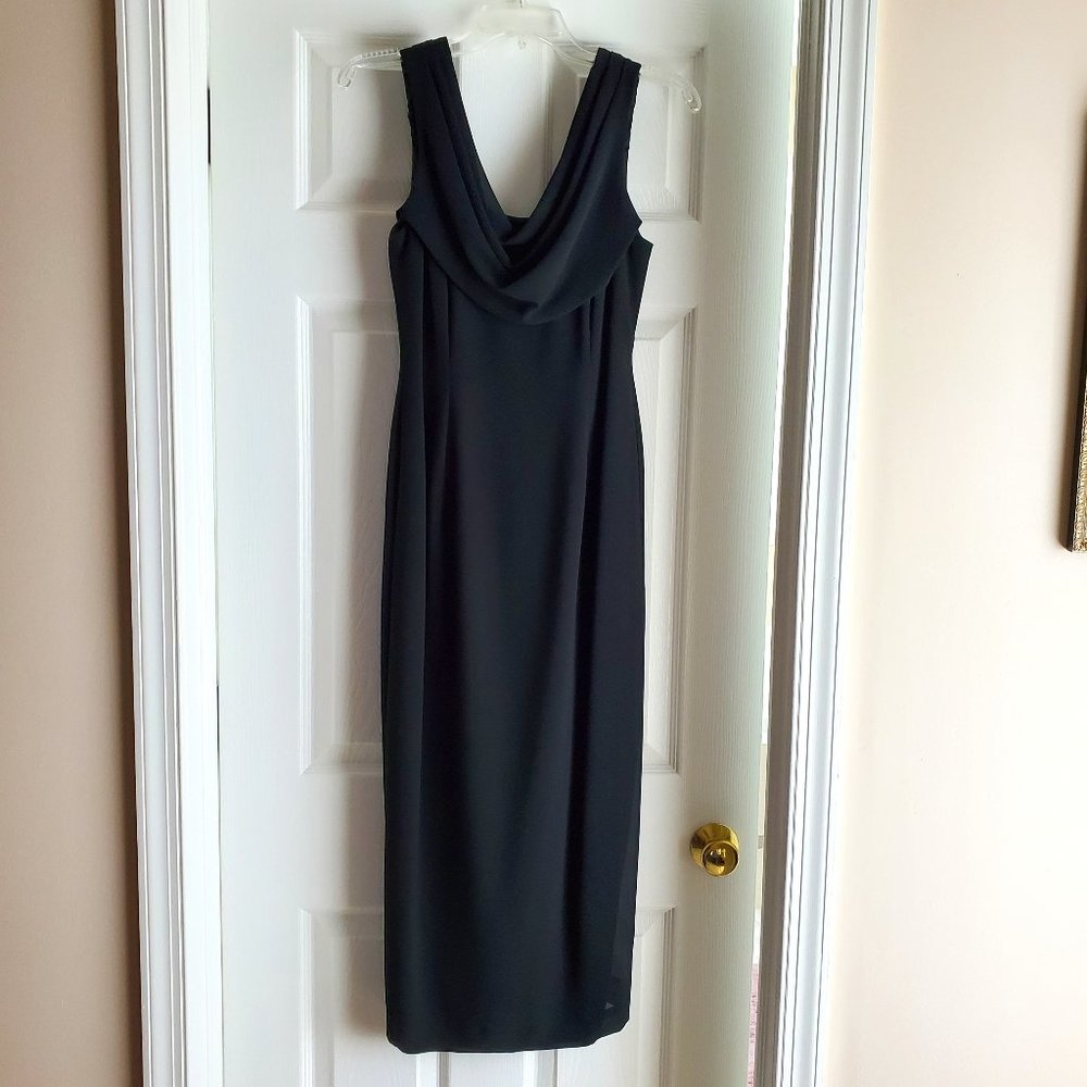 Datiani Petite Midi Black Cocktail Dress Size 4P